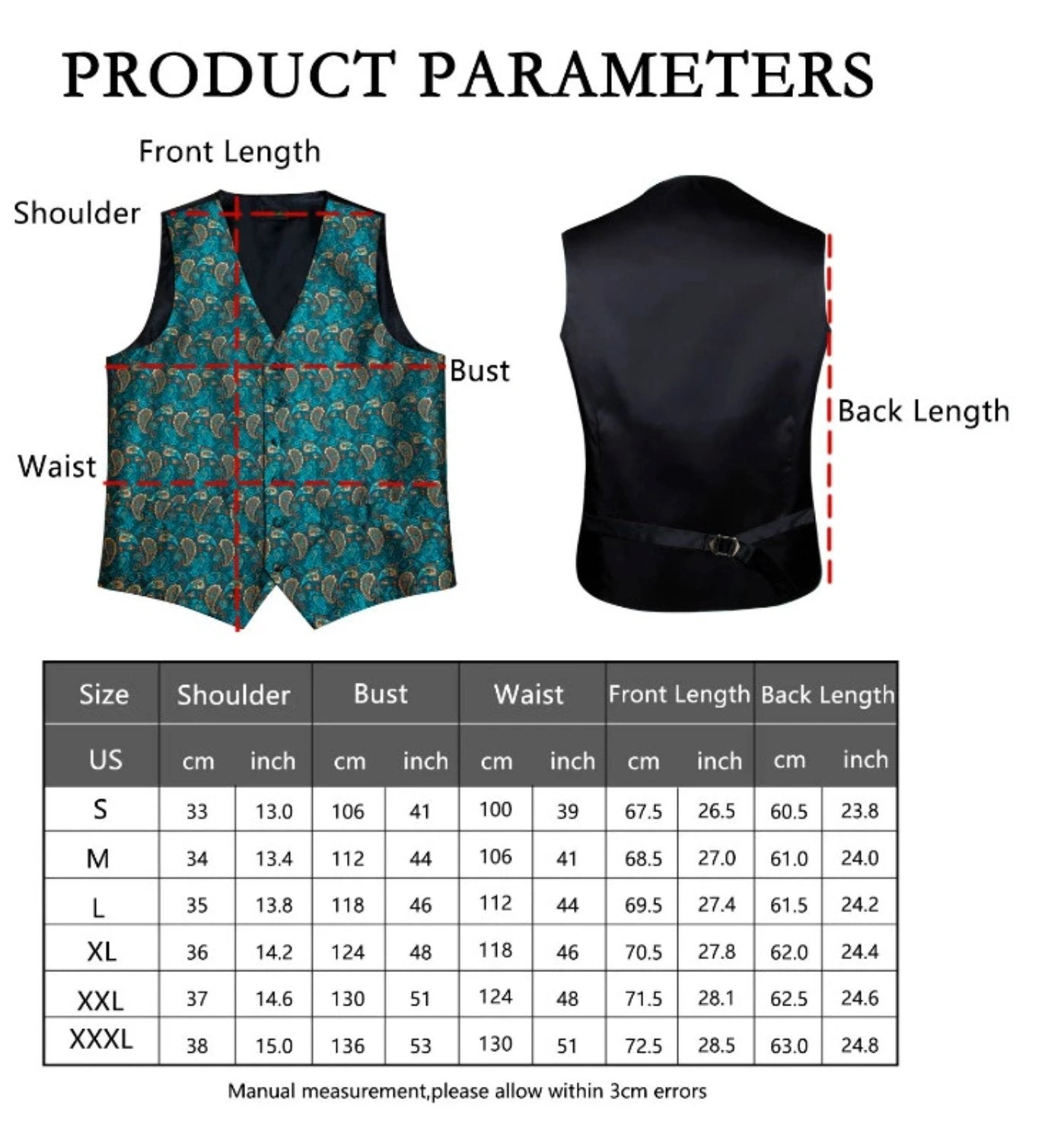 Green Peacock Paisley Vest Set: Dapper Look. Suave Style. Own It Now.